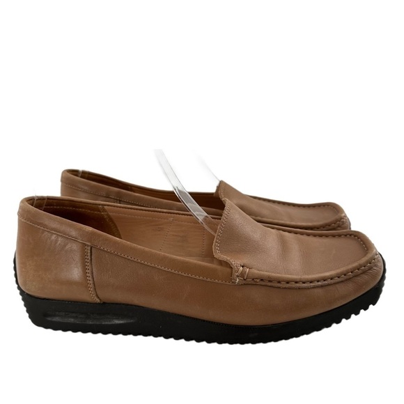 Bally Delos womens driving loafers size 38 Italian leather square toe - Picture 12 of 12